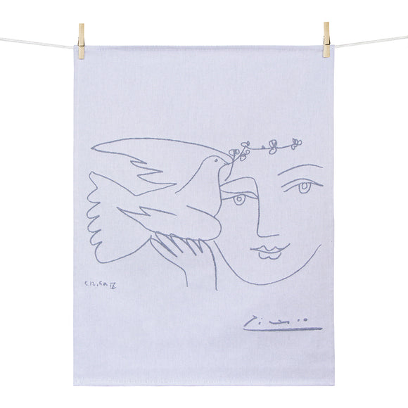 Geschirrhandtuch aus Frankreich / Picasso / Visage de la Paix / 50 x 70 cm