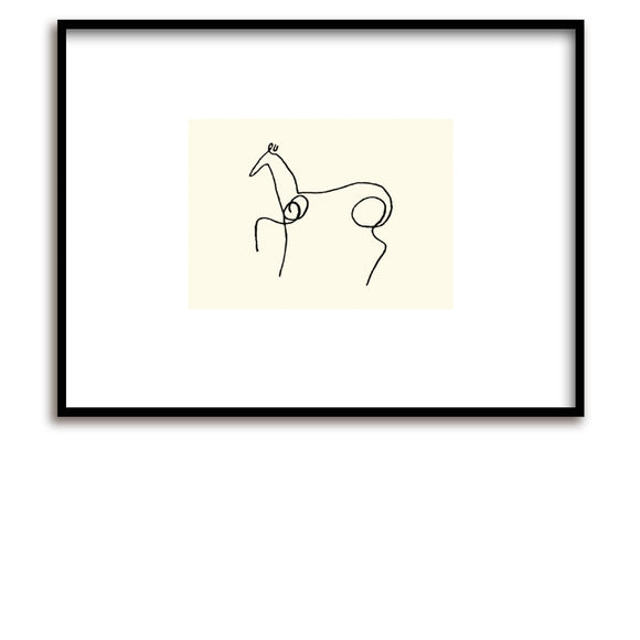 Siebdruck / Picasso / Le Cheval / Pferd / 50 x 60 cm