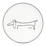 Teller / Dackel / Einlinien-Tiere / 4er Set im Karton / 9,5 cm