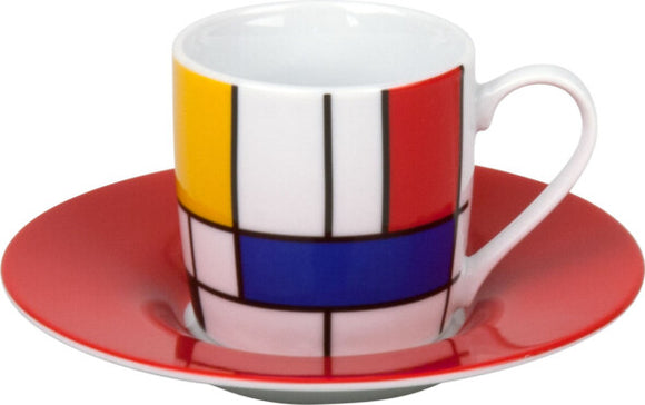 Espresso Tasse / Mondrian / Hommage / Large Fragments