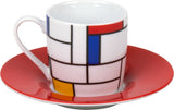 Espresso Tasse / Mondrian / Hommage / Large Fragments