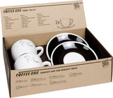 coffeebar four / Cappuccinotasse 200 ml / Picasso / Pferd / 2er Set