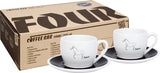 coffeebar four / Cappuccinotasse 200 ml / Picasso / Pferd / 2er Set