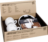 coffeebar three / kleine Kaffeetasse 140 ml / Picasso / Eule / 2er Set