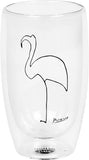 coffeebar seven / Kaffeeglas 350 ml / Picasso / Flamingo / 2er Set