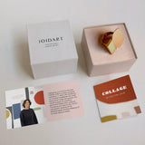 Ring / COLLAGE / 24K vergoldet / Grüne Emaille / Gr. 20