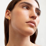 Ohrstecker / Miro / klein / Emaille / schwarz / 1,8 cm