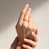 Ring / GUSPIRA / 24K vergoldet / Gr. 18