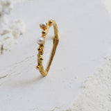 Ring / GUSPIRA / 24K vergoldet / Gr. 18
