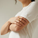 Ring / FAVORITA COLORS / 24 k vergoldet / Gr. 18