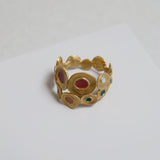 Ring / FAVORITA COLORS / 24 k vergoldet / Gr. 18