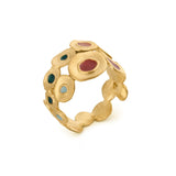 Ring / FAVORITA COLORS / 24 k vergoldet / Gr. 18