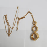 Kette / XALUC Triple Pendant / 24K vergoldet