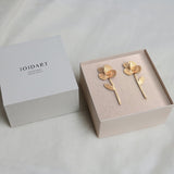 Ohrringe / PAMPALONIA / 24K vergoldet / 6,5 cm