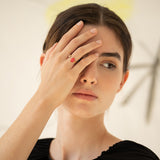 Ring / Miro / Femme devant le soleil / Gr. 18