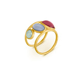 Ring / ALEGRIA / 24K vergoldet / Gr. 20 / 1,5 cm