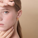 Ohrringe / AUBE / 24K vergoldet / hängend / 2 cm