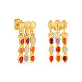 Ohrringe / AUBE / 24K vergoldet / hängend / 2 cm