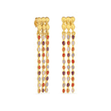 Ohrringe / AUBE / 24K vergoldet / hängend / 5,5 cm