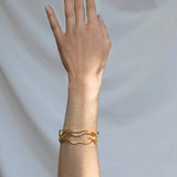 Armreif / Gaudi / 24K vergoldet / 2,6 cm