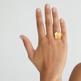 Ring / PAMPALONIA / 24K vergoldet / Gr. 18