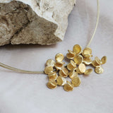 Kette / ARAI / 24K vergoldet / handgebürstet / 42 cm