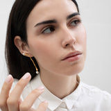 Ohrringe / ECLAT / 24K vergoldet / 5,4 cm