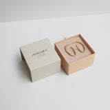 Ohrringe / CLARA / Creole / 24K vergoldet / 3 cm