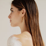 Ohrringe / CLARA / Creole / 24K vergoldet / 4,5 cm