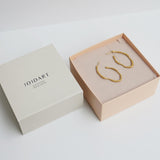 Ohrringe / CLARA / Creole / 24K vergoldet / 4,5 cm