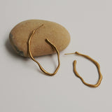 Ohrringe / CLARA / Creole / 24K vergoldet / 4,5 cm