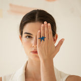 Ring / Miro / Blue / Star / Gr. 18