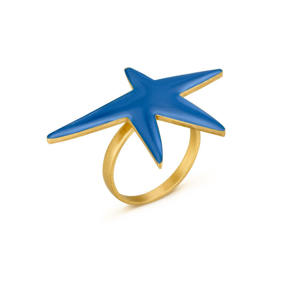 Ring / Miro / Blue / Star / Gr. 18
