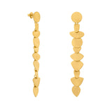 Ohrringe / VENUS / 24K vergoldet / lang / 8 cm