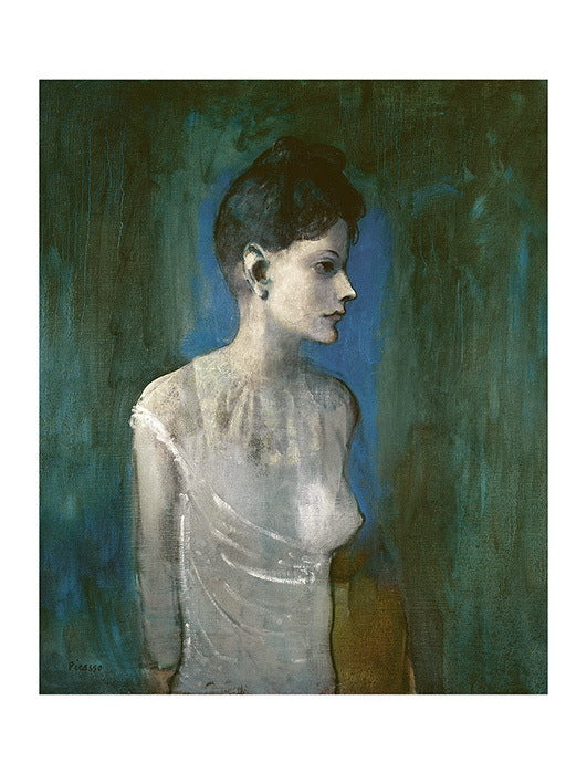 Kunstdruck / Picasso / Limited Edition / Junge Frau im Hemd, 1905 / 5 Farben / 60 x 80 cm