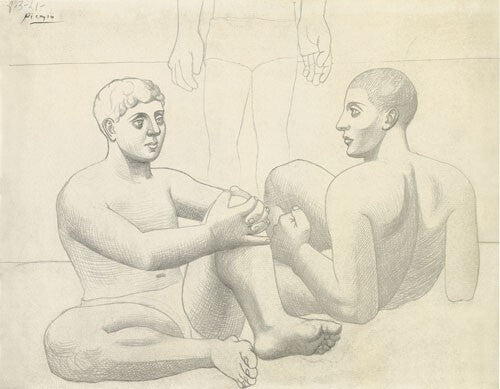 Kunstdruck / Picasso / Limited Edition / Zwei Badende, 1921 / 50 x 40 cm