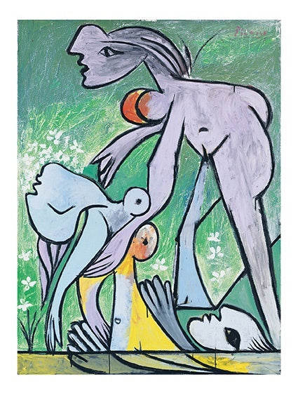 Kunstdruck / Picasso / Limited Edition / Die Rettung einer Ertrinkenden, 1932 / 5 Farben / 60 x 80 cm