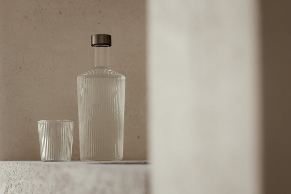 Trinkglas Paveau Weiß mit Flasche Weiß / Verkauf ohne Flasche