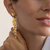 Ohrringe / VOL XL / 24K vergoldet / 7,6 cm