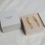 Ohrringe / VOL XL / 24K vergoldet / 7,6 cm