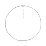 Kette / GUSPIRA / 925 versilbert / kurz