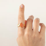 Ring / THALUS / 24K vergoldet / Gr. 16