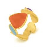 Ring / THALUS / 24K vergoldet / Gr. 16