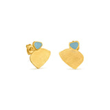 Ohrstecker / THALUS / 24K vergoldet / klein / 1,4 cm