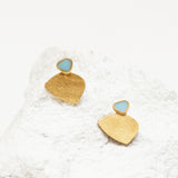 Ohrstecker / THALUS / 24K vergoldet / klein / 1,4 cm
