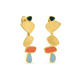Ohrringe / THALUS / 24K vergoldet / mittel / 3,8 cm