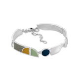Armband / INTERVAL / 925 versilbert / Emaille-Felder