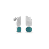 Ohrringe / INTERVAL / 925 versilbert / kurz / 2,2 cm