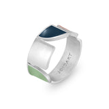 Ring / INTERVAL / 925 versilbert / Gr. 14