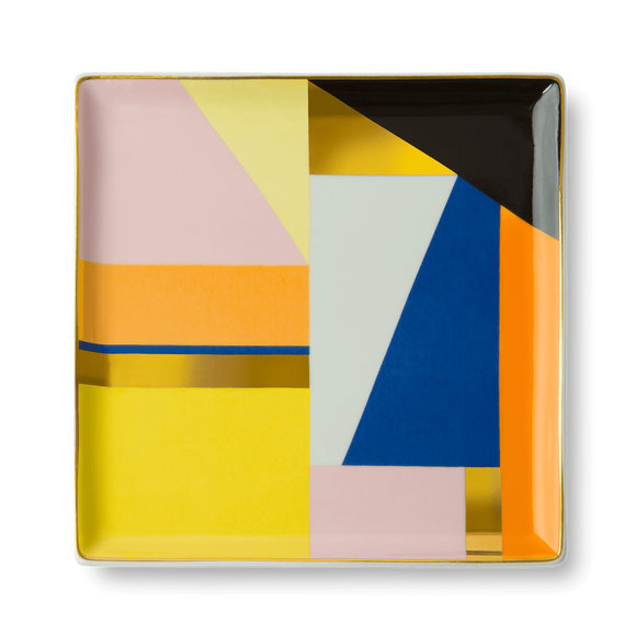 Porcelain tray / vide poche / 15.5 x 15.5 cm